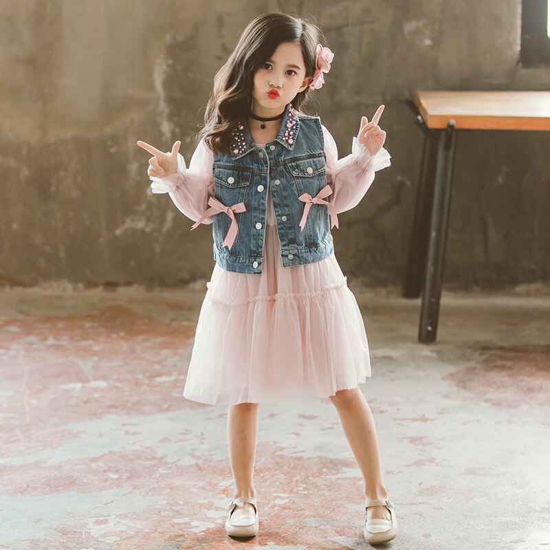 Girls Clothing Kids Dresses Casual Princess Teenagers For Girls 3-10 Years