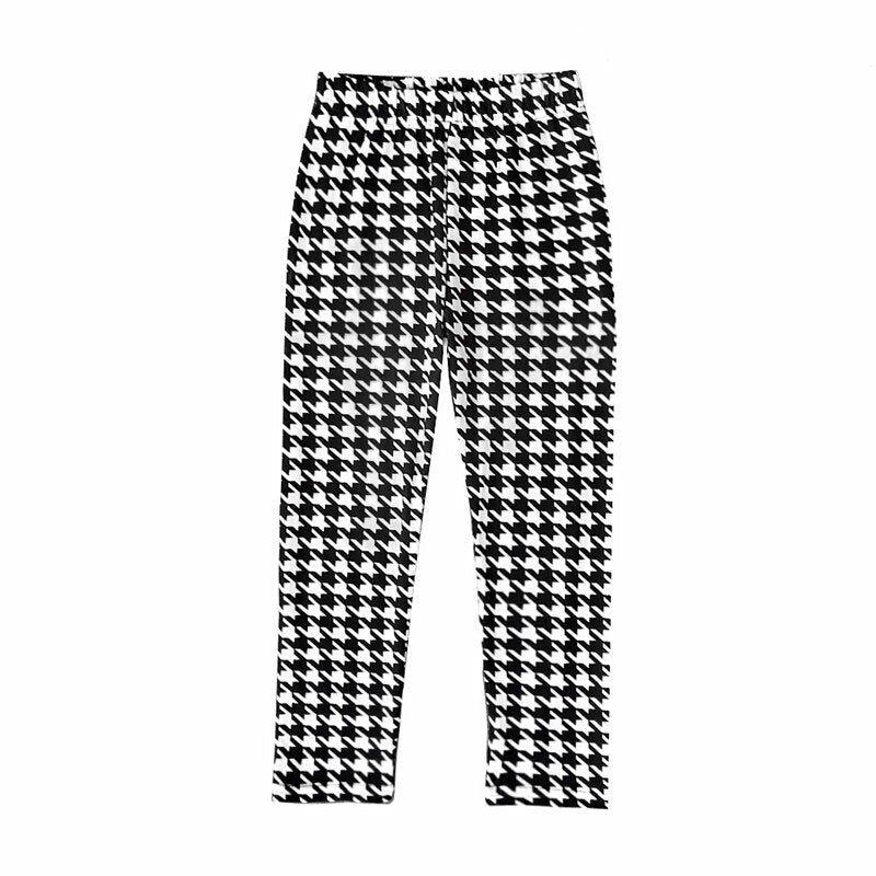 Kids Girls Printing Leggings Trousers Flower Skinny Pencil Pants 2-10 Years