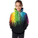 Boys Girls Sweatshirts Hoodies Long Sleeve Casual 3D Printed Tops 5-14Years