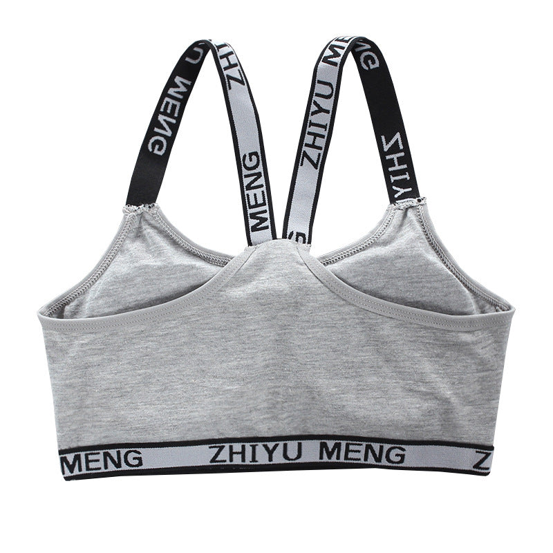 Kid Girls Training Bra Vest Sport Underwear Teen Sets 2 Pcs