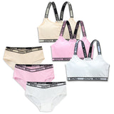 Kid Girls Training Bra Vest Sport Underwear Teen Sets 2 Pcs