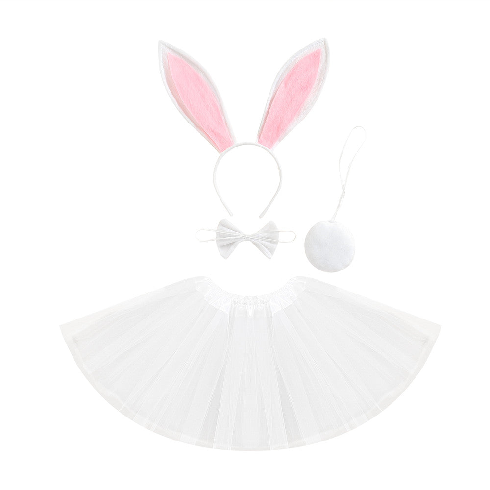 Kid Girl Cute Photography Easter Rabbit Tutu Skirts 2 Pcs