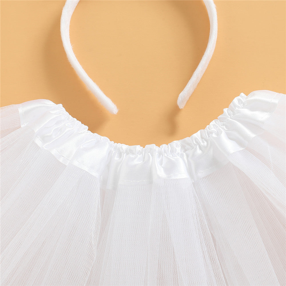 Kid Girl Cute Photography Easter Rabbit Tutu Skirts 2 Pcs