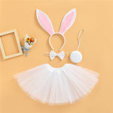Kid Girl Cute Photography Easter Rabbit Tutu Skirts 2 Pcs