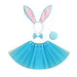 Kid Girl Cute Photography Easter Rabbit Tutu Skirts 2 Pcs