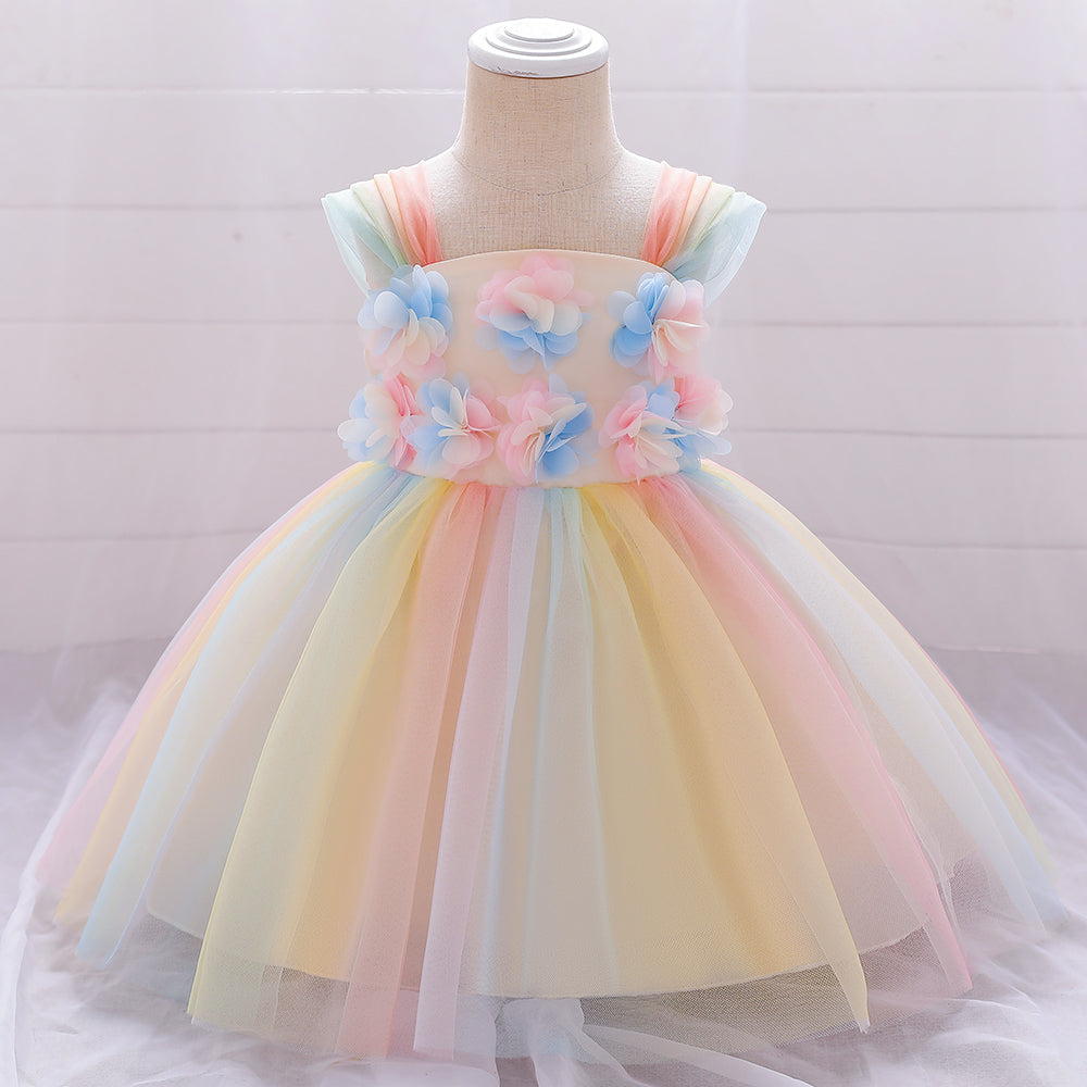 Baby Girl Wedding Baptism Princess Evening Vestidos Dresses