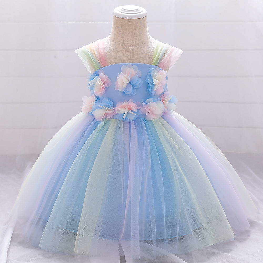 Baby Girl Wedding Baptism Princess Evening Vestidos Dresses