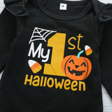 0-24M Toddler Baby Girl Halloween Print Sets 3 Pcs