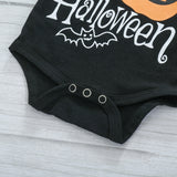 Toddler Baby Girls Halloween Print Skirt Pumpkin 2 Pcs Sets Outfits