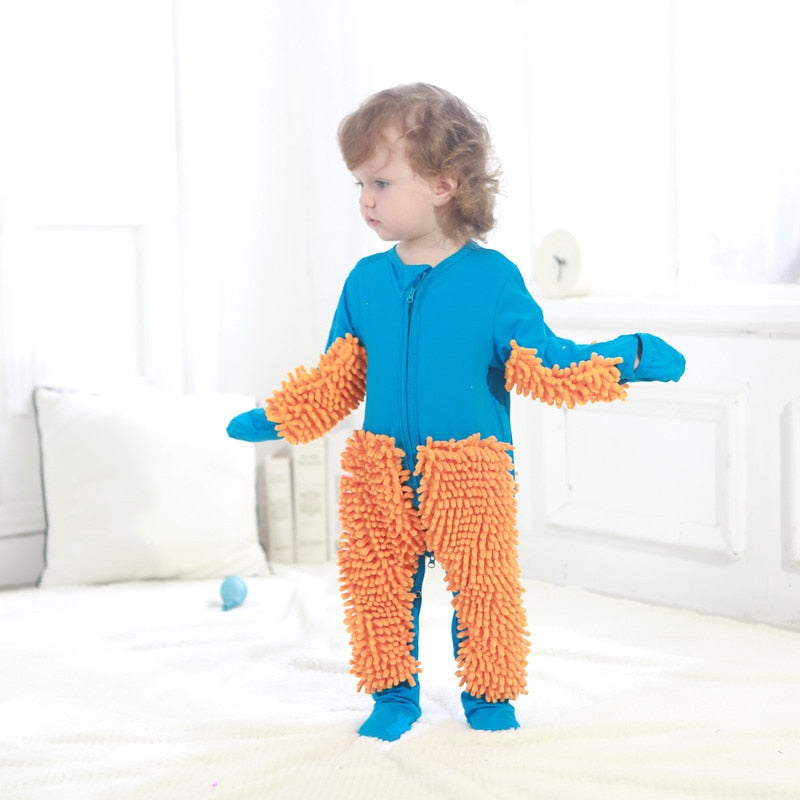 Toddler Boy Cleaning Suit Baby Girl Romper Outfit Infant Crawls  Jumpsuit