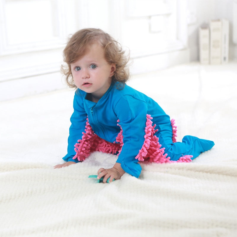 Toddler Boy Cleaning Suit Baby Girl Romper Outfit Infant Crawls  Jumpsuit