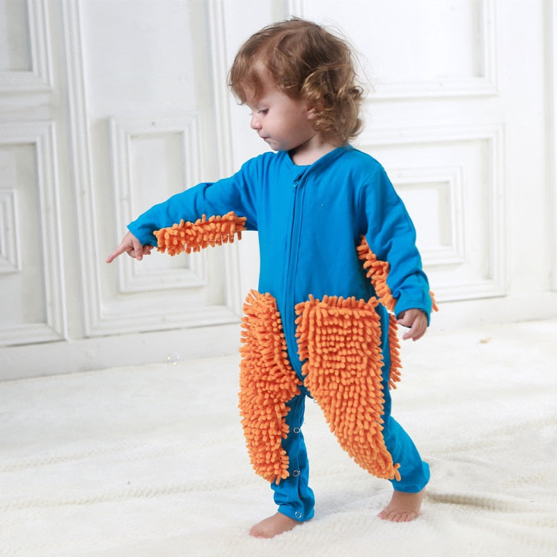 Toddler Boy Cleaning Suit Baby Girl Romper Outfit Infant Crawls  Jumpsuit