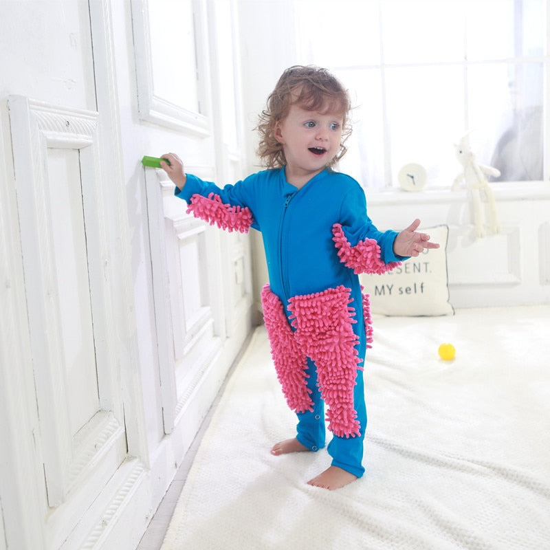 Toddler Boy Cleaning Suit Baby Girl Romper Outfit Infant Crawls  Jumpsuit