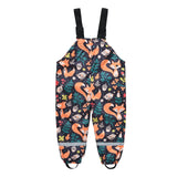 Toddler Kids Boys Girls Rain Dungarees Windproof Mud Jumpsuit Pants