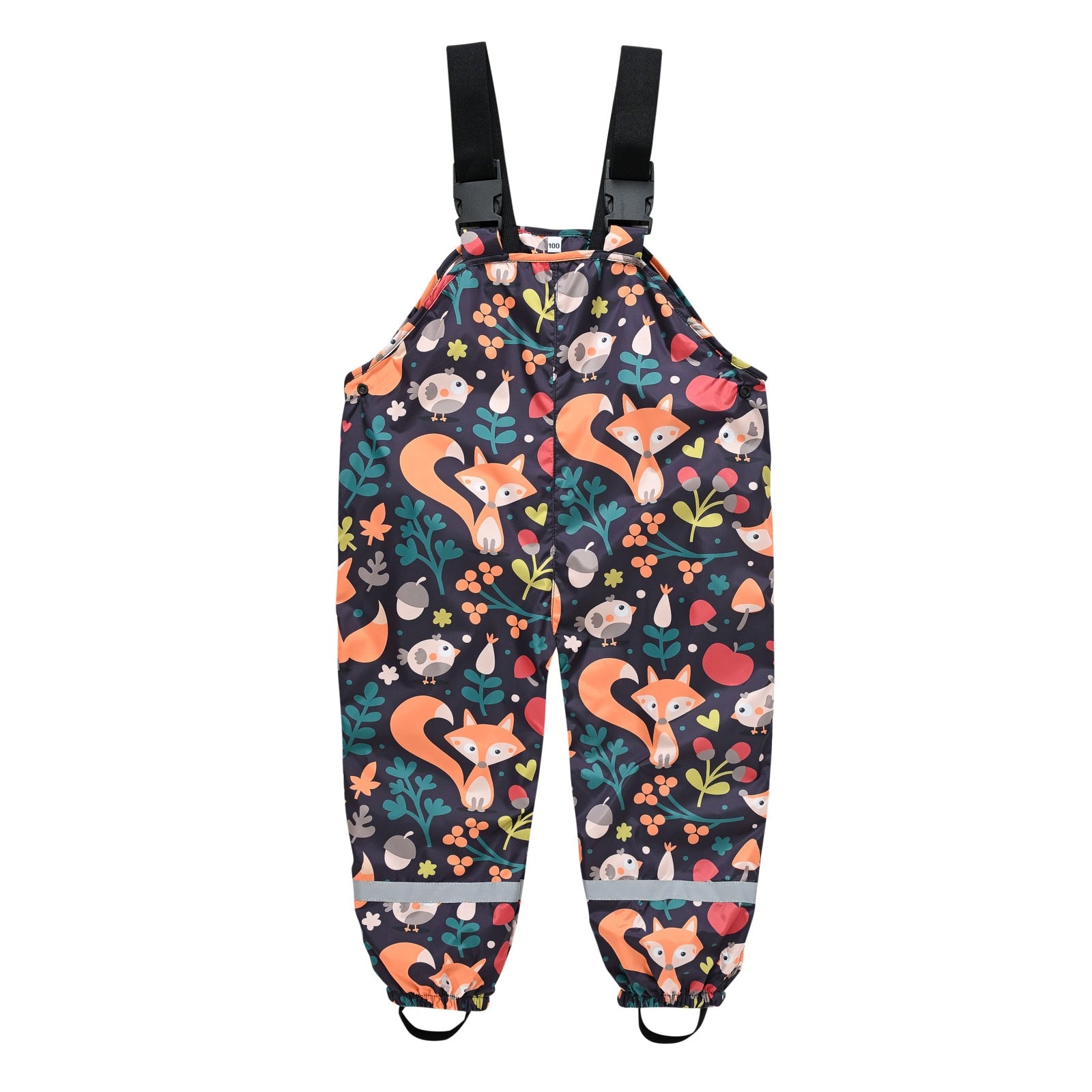 Toddler Kids Boys Girls Rain Dungarees Windproof Mud Jumpsuit Pants