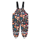 Toddler Kids Boys Girls Rain Dungarees Windproof Mud Jumpsuit Pants