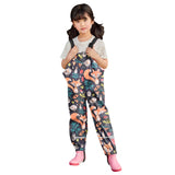Toddler Kids Boys Girls Rain Dungarees Windproof Mud Jumpsuit Pants