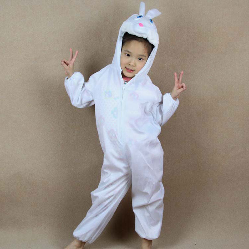 Kids Baby Animal White Rabbit Easter Romper Jumpsuit