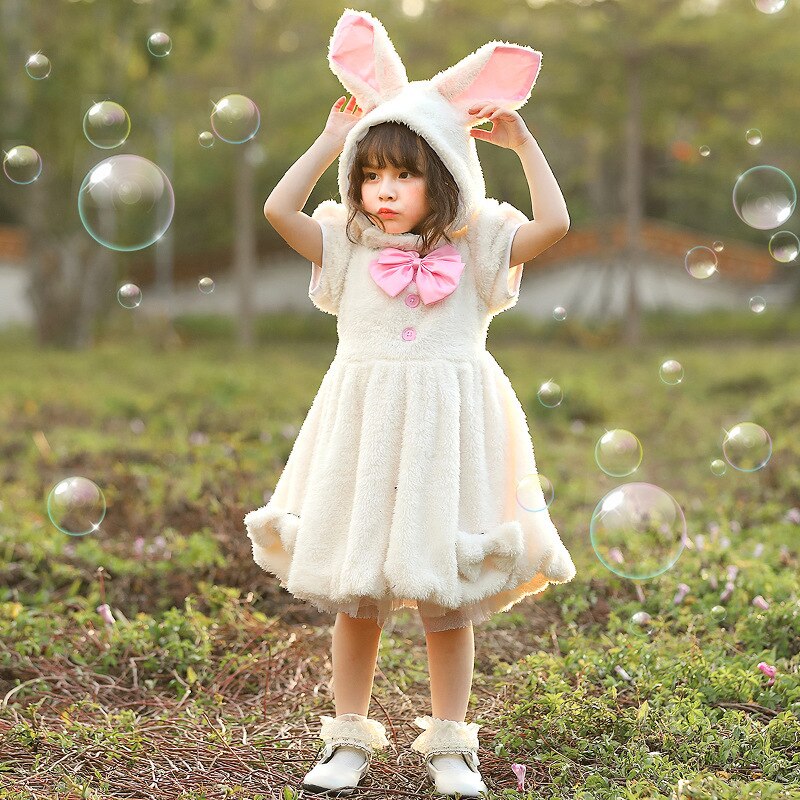 Girl  Easter Birthday Photography Animal Theme Party Dress