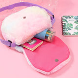 Kids Girl Unicorn Plush Bags  Shoulder Animals Buckle Bag