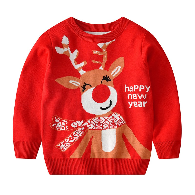 Kids Baby Boy Girl Sweater Christmas  Autumn Knitwear Pullover