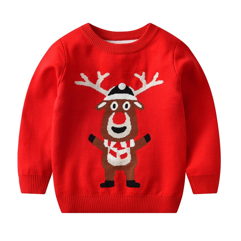 Kids Baby Boy Girl Sweater Christmas  Autumn Knitwear Pullover