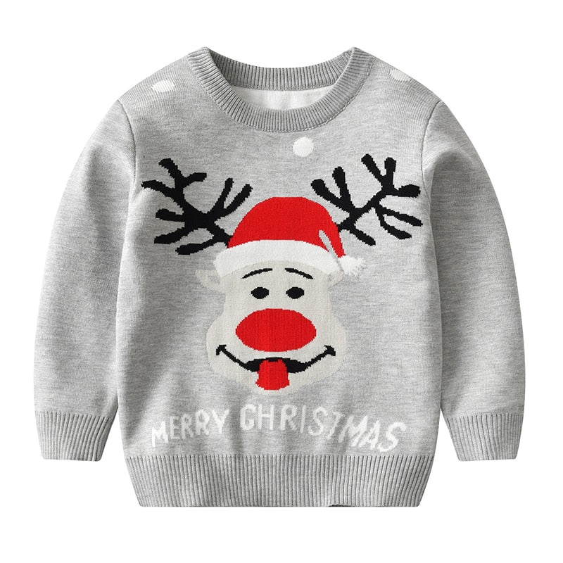 Kids Baby Boy Girl Sweater Christmas  Autumn Knitwear Pullover
