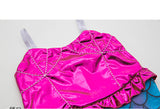 Kid Girls Swimsuit Suspender Mermaid One-piece Swimwear