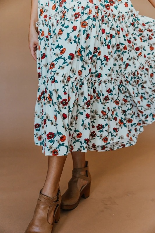 Family Matching Mother-daughter Parent-child Flower Dresses