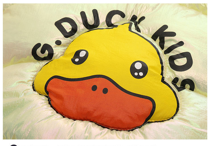 Kid Baby Boy Girl Dazzle Down Cotton Jacket Thick Hooded Coat