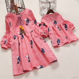 Family Matching Parent-Child  Mom And Daughter Dress