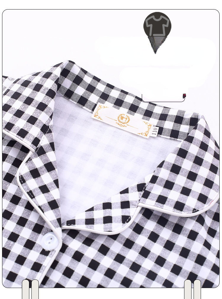 Kid Boys Home Ice Silk Pajamas Summer Thin Short Sleeve Suit Set