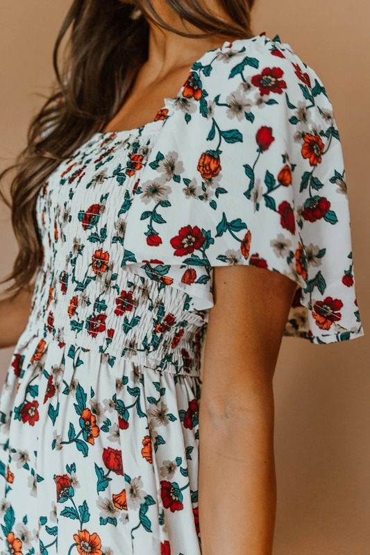 Family Matching Mother-daughter Parent-child Flower Dresses