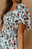 Family Matching Mother-daughter Parent-child Flower Dresses