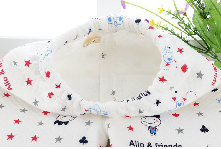 Kid Baby Girl Thermal Set Plush Padded Home Wear Pajamas