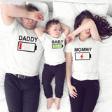 Family Matching Mother-daughter Short Sleeve T-shirt Cartoon Summer Tops