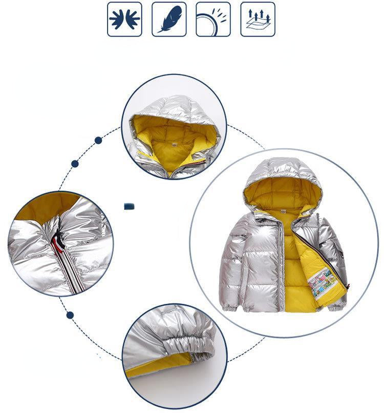 Kid Boy Down Cotton Jacket Thickened Autumn Winter Coats