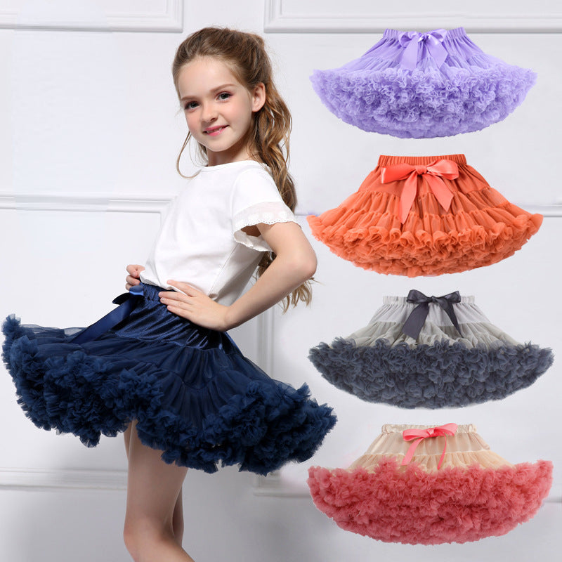 Kid Baby Girl Gauze Princess Autumn Winter Skirt