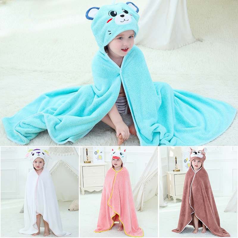 Kid Baby Summer New Cartoon Bath Towel Pajamas