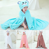 Kid Baby Summer New Cartoon Bath Towel Pajamas