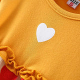 Baby Girl Valentine Love Heart Flower Dress