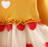 Baby Girl Valentine Love Heart Flower Dress
