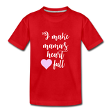 Family Matching Lovely Mom Son Heart Full T Shirt