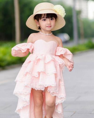 Baby Girl Ruffle Princess Party Pageant Flower Dresses