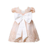 Baby Girl Embroidered Bowknot Party Dresses 6M-4T