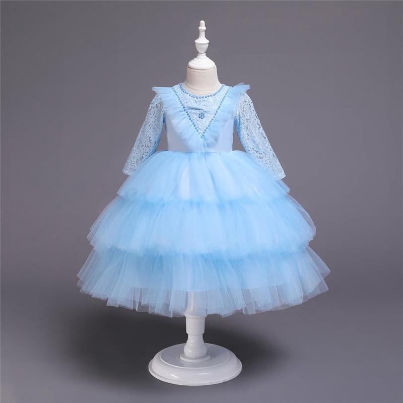 Baby Girl Lace Princess Wedding Party Elegant Dresses