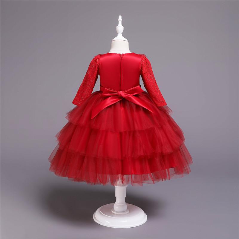 Baby Girl Lace Princess Wedding Party Elegant Dresses