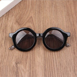 Boy Girl Cute Cartoon Bear Shape Fashion Round Sunglasses