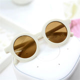 Boy Girl Cute Cartoon Bear Shape Fashion Round Sunglasses