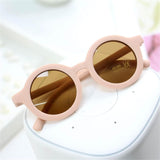 Boy Girl Cute Cartoon Bear Shape Fashion Round Sunglasses